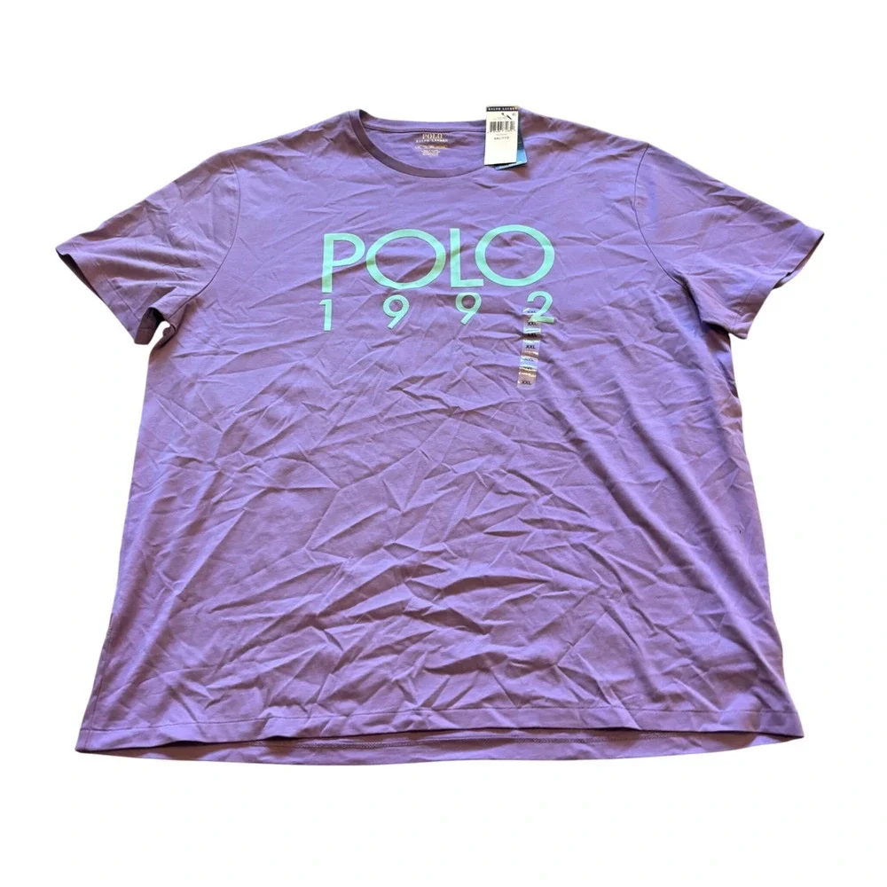 Polo Ralph Lauren Mens XXL Wisteria Purple Polo 1992 Graphic T-Shirt New NWT